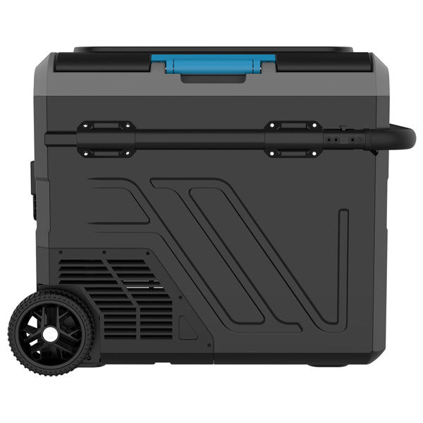 Iceberg-20 køleboks 60L m/komp. og hjul, 2-delt køl/frys