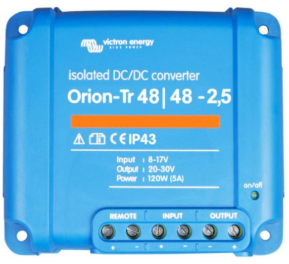 Victron Orion-Tr converter 48V/48V 2,5A 120W isoleret