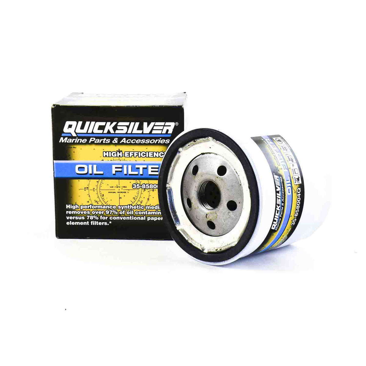 Quicksilver højtydende oliefilter 35-858004Q til MerCruiser