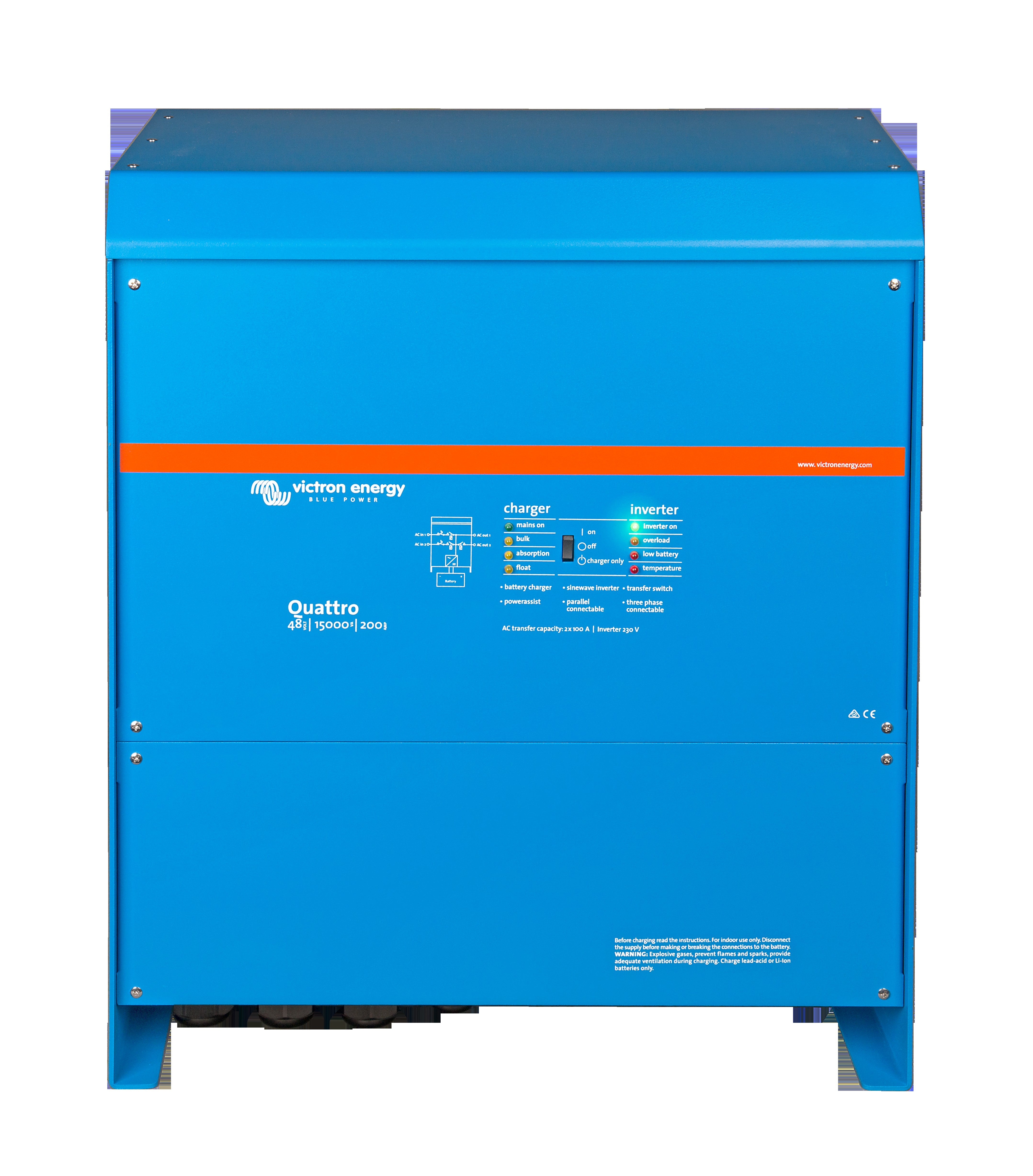 Victron Quattro inverter/lader 48V 15000VA 200A