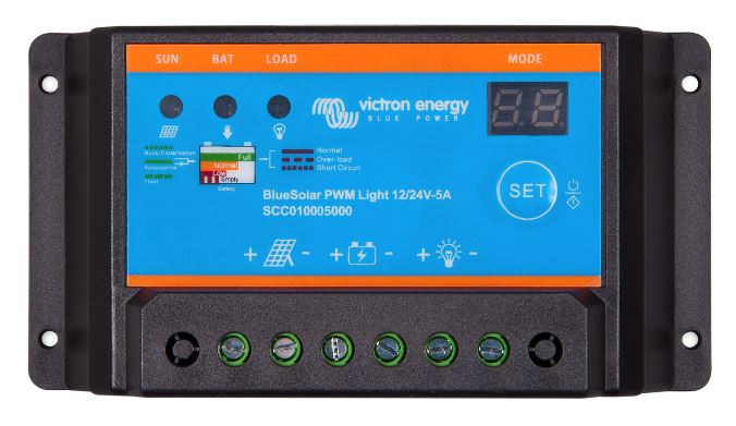 Victron BlueSolar PWM-Light solcelleregulator 12/24V 5A