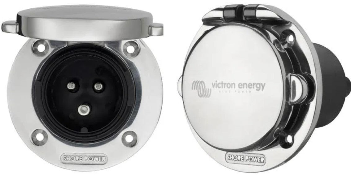 Victron Power Inlet 16A rustfrit stål