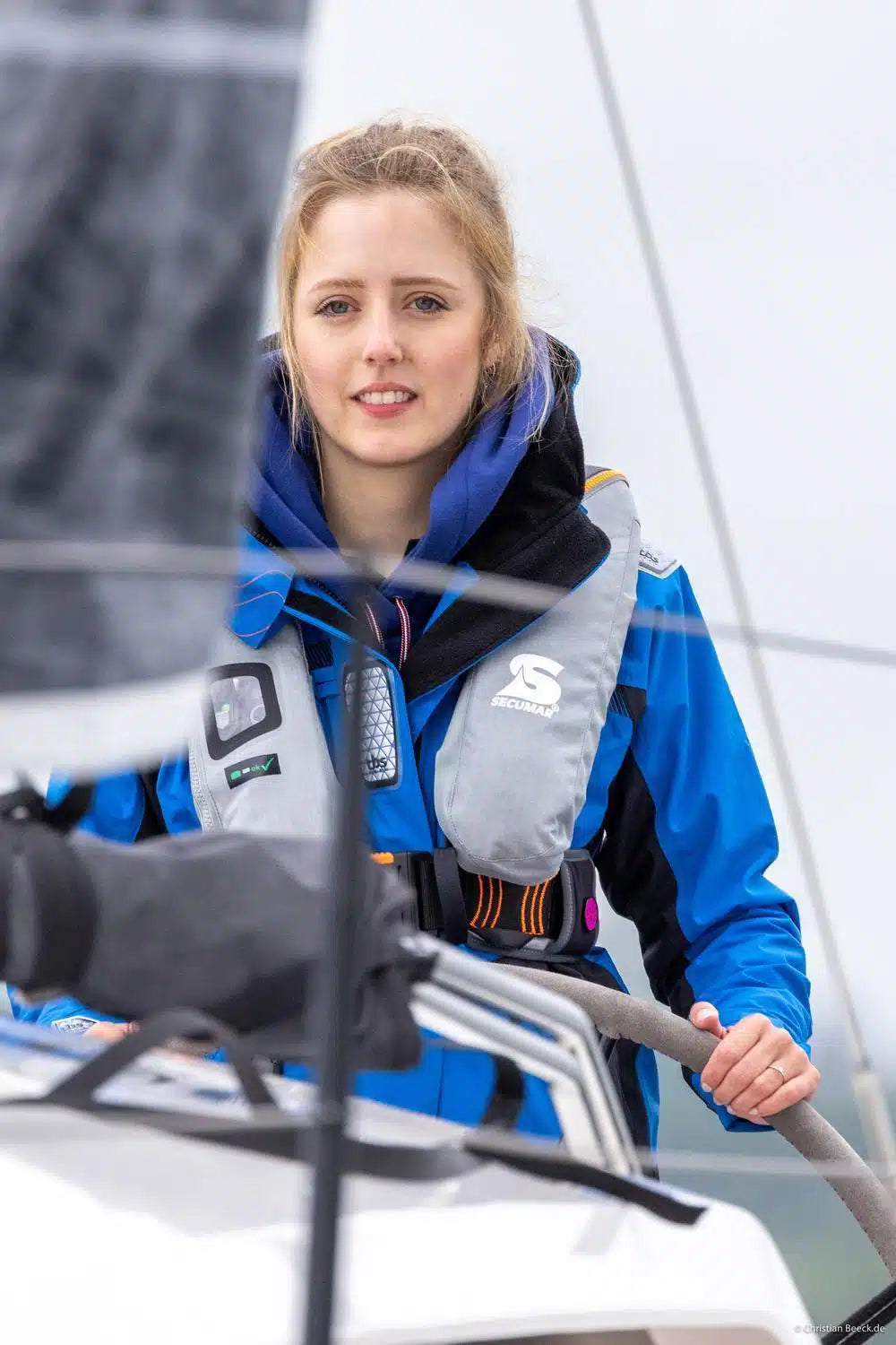 SURVIVAL 220 Oppustelig Redningsvest 220N – Harness & Sprayhood – Grå/Mørkegrå