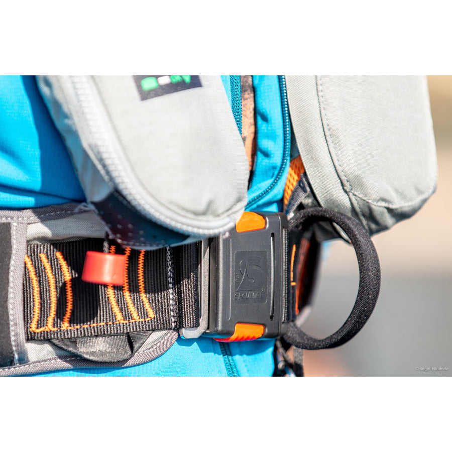 SURVIVAL 220 Oppustelig Redningsvest 220N – Harness & Sprayhood – Grå/Mørkegrå