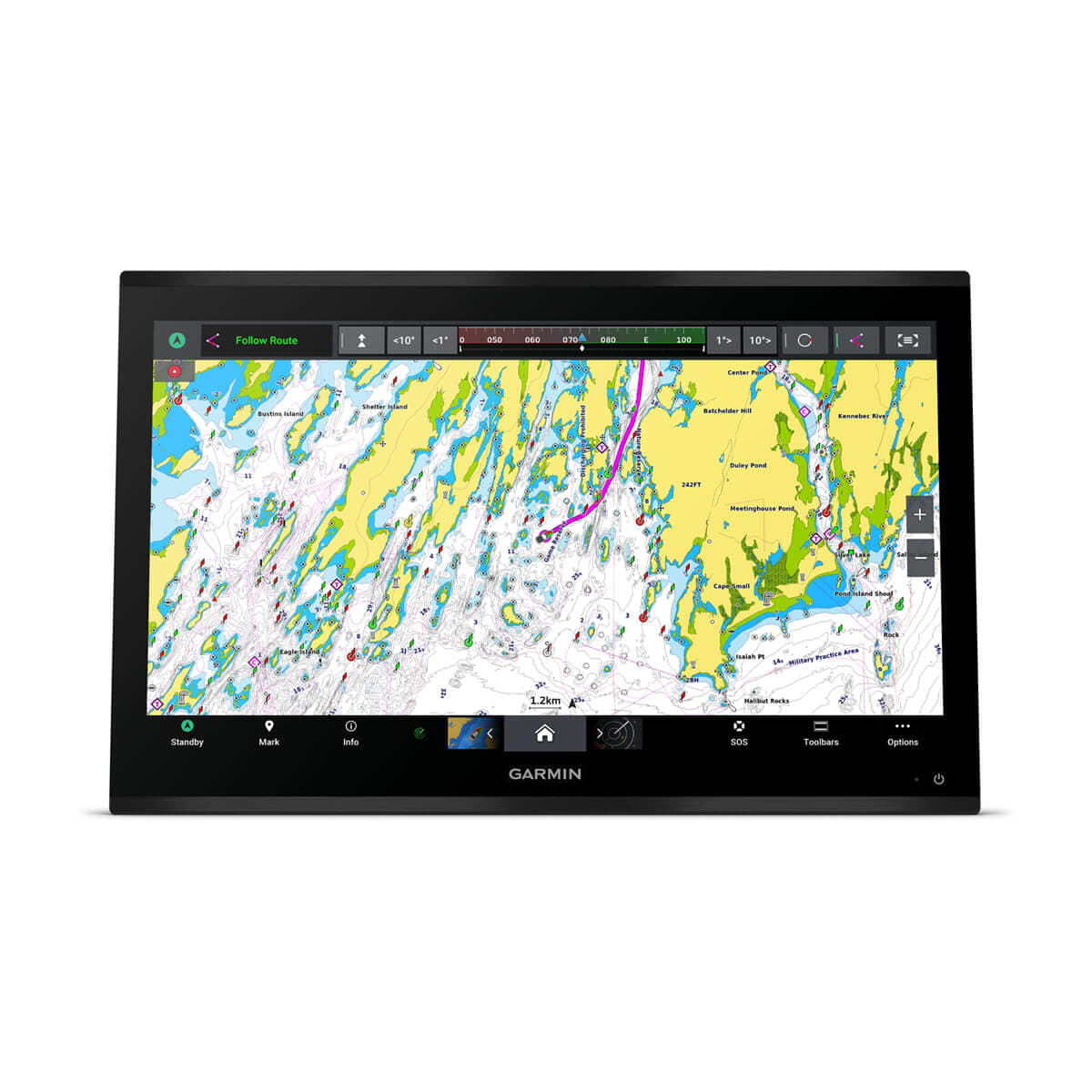 Garmin GPSMAP 9024 med globalt baggrundskort