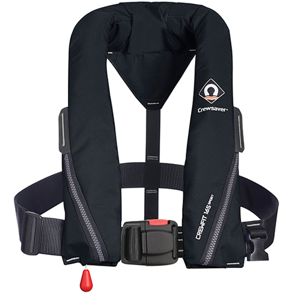 Crewsaver Crewfit Aufblasbare Rettungsweste - 165N Sport - Schwarz
