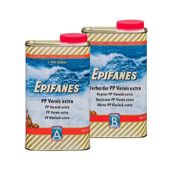 Epifanes PP lak Extra.  2 liter - 2 komponent lak