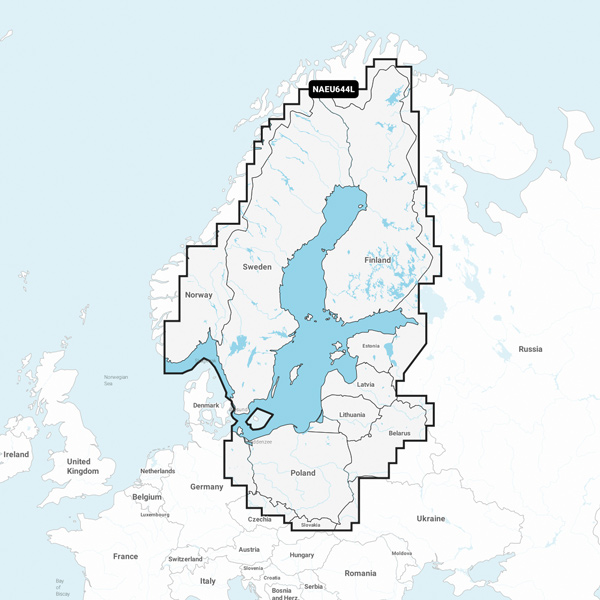 Navionics+ Large Sweden EU644L SD/MSD
