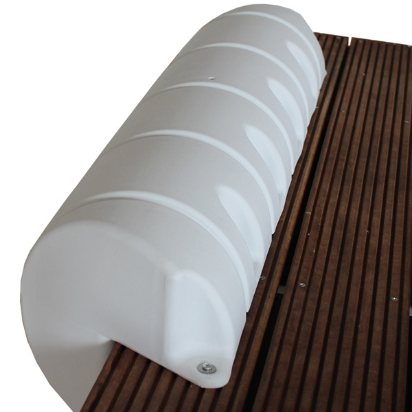 Majoni Quay fender white straight 110cm