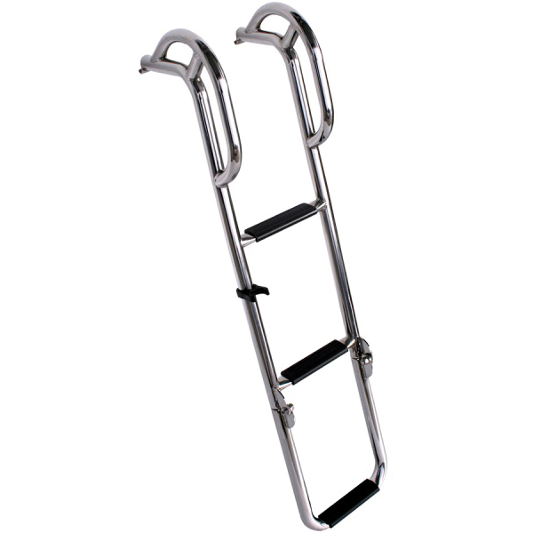 Swimming ladder for platform 3 steps b-220mm l615-900mm d-130mm