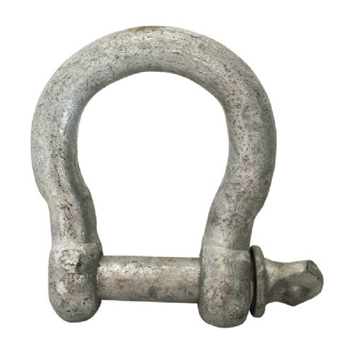 Shackle "H" w/eye bolt, glass 5 mm, breaking strength 320 kg, 2 pcs.