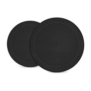 Fusion® FM seriens marinehøjttalere, 7,7" 200 W rund, sort, planmonteret marinehøjttaler
