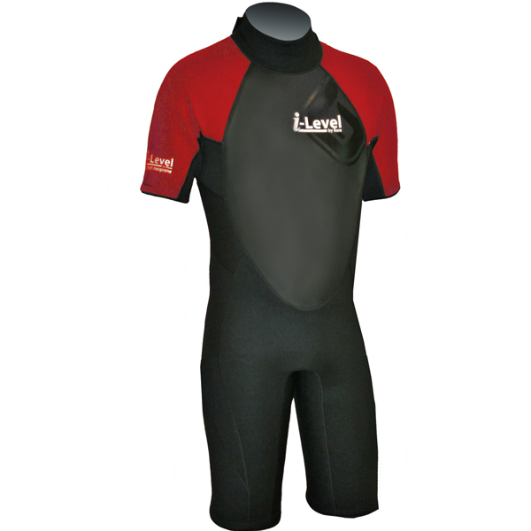 Base Neoprenanzug i-level junior kurzes Modell rot Größe 115cm