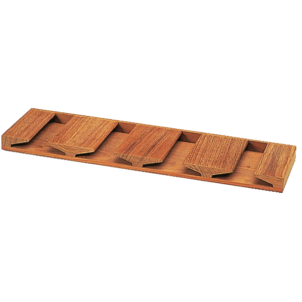 Roca wine glass holder teak 42x2x12cm