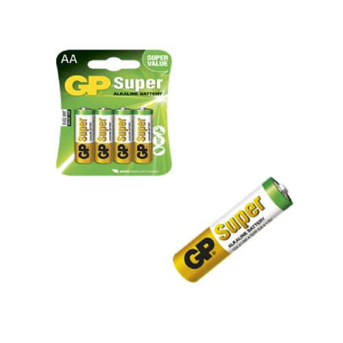 GP Super Alkaline 4-Pak LR 6 - AA 1.5V 14.5x50.5mm