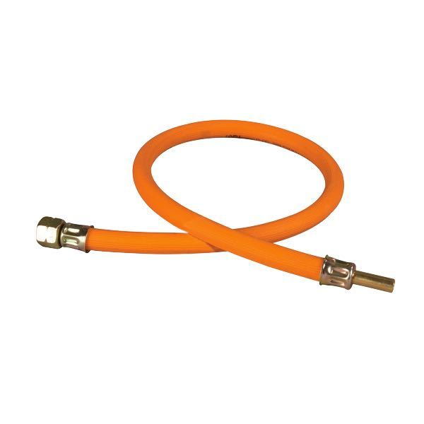 Gas hose 0.6m, 1/4" union nut for 8mm nipple blister