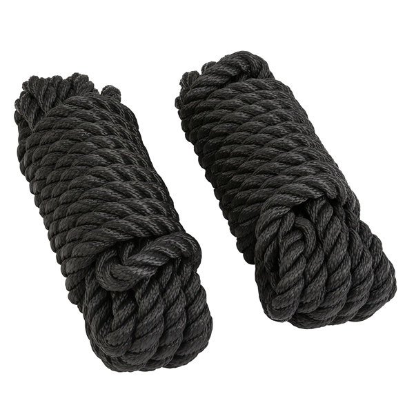 Mooring line PP black Ø14 mm 6 meters 2 pcs.
