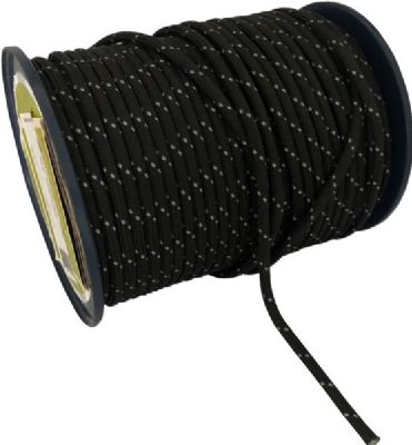 Reflective line black polyamide 5 mm