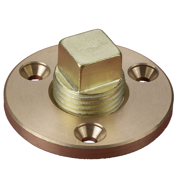 Bilge plug brass external Ø55mm, internal Ø: 19mm