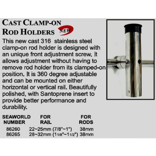 Fiskestangsholder rf De Luxe For pulpit 22-25 mm