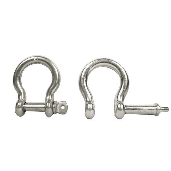 Lyre shackle 6mm captive pin RF steel