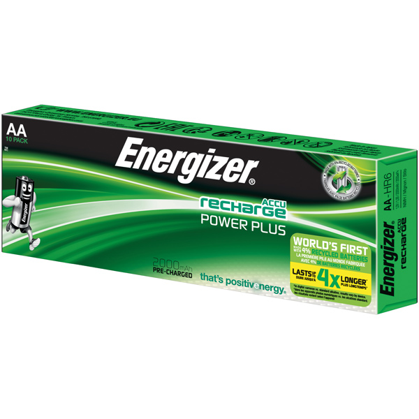 Energizer wiederaufladbare Power Plus AA 2000 mAh 10 Stück
