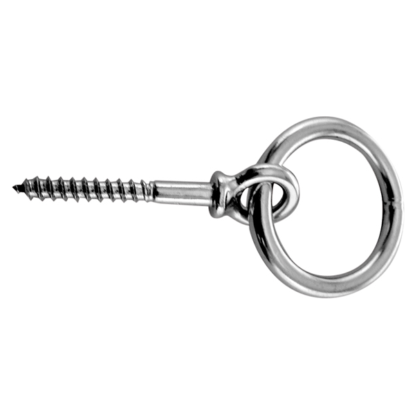 Bootsring mit Holzschraube RF 6mm