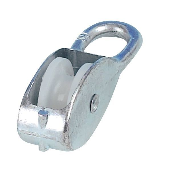 1852 Aluminum block single 65mm for 14mm rope