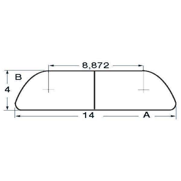 Kotflügelleiste RF 20 x 4mm, 3m