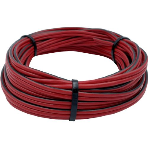 Mounting cable tinned 2 x 6.0 mm² red/black - 1 meter