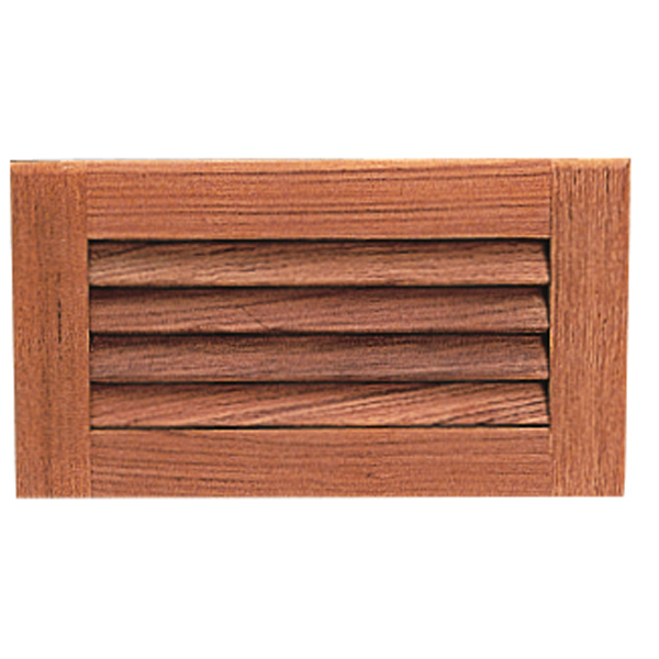 Roca ventilation grill teak 16 x 20.5cm