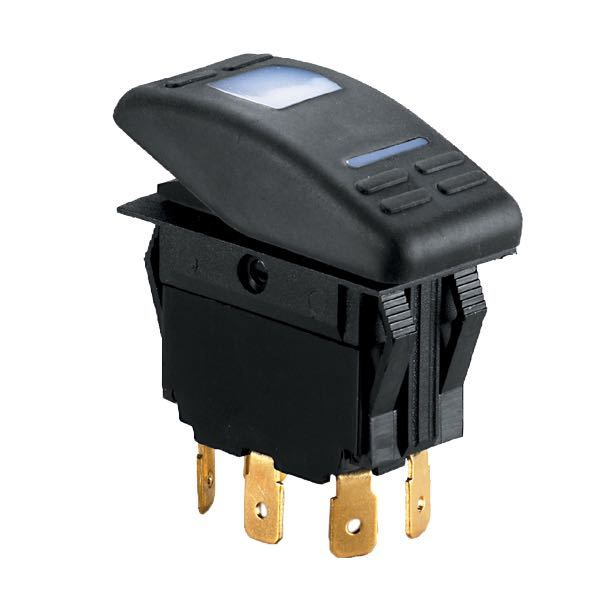 Schalter 3-polig mit LED an - aus 12V max 15a
