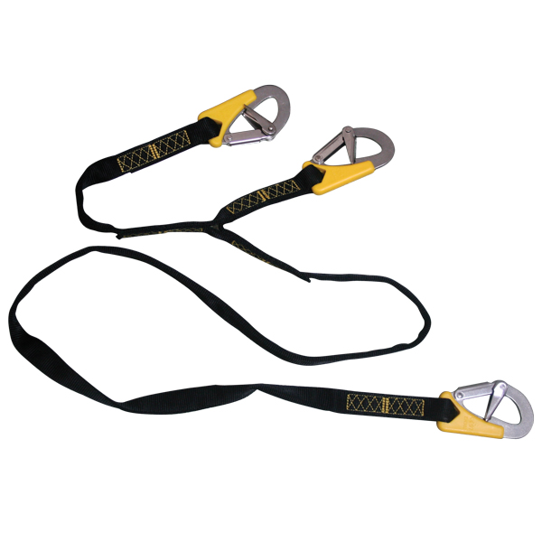 Lalizas lifeline with 3 hooks, ISO 12401 Length 200cm