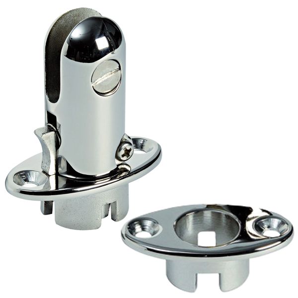 Hood fork deck bracket removable recessed