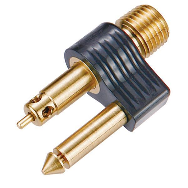 Connector male/mercury tank straight
