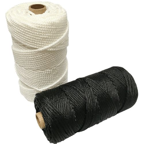 Flettet PP u/hjerte sort 6 mm