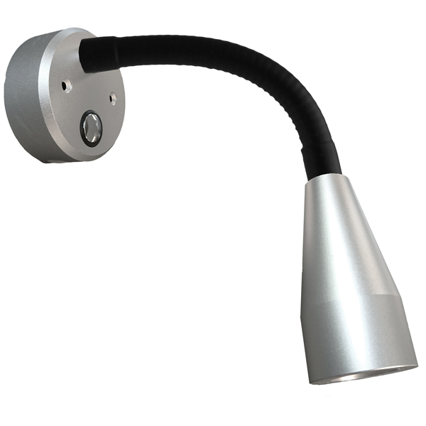 Casolux Mary Flex wall lamp flex mini alu. grey 3000K 10-30v