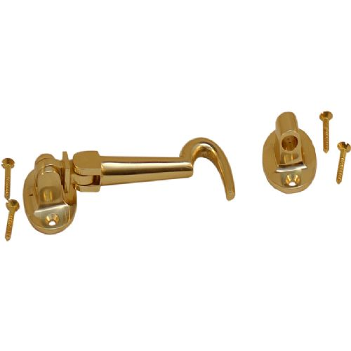 Cabin hook brass 125 mm