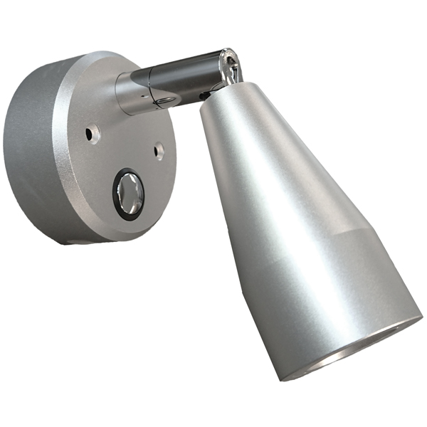 Casolux Mary Wall wall lamp alu. grey 3000K 10-30v