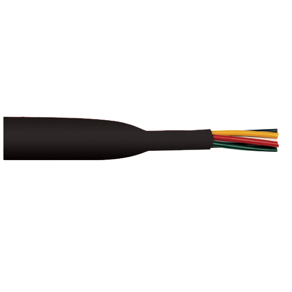 Heat shrink tubing 15pcs of 15cm black from inner Ø6.4 to Ø3.2mm
