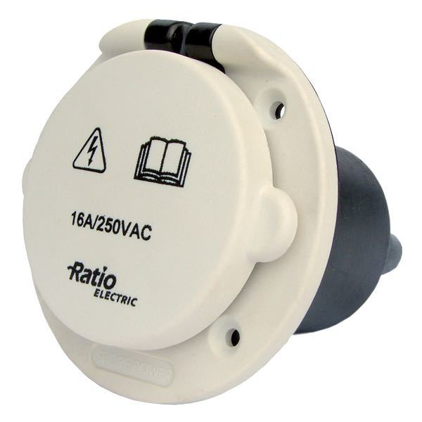 Ratio Landstromstecker mit Kunststoffabdeckung