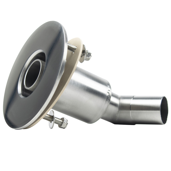 Hull penetration 90 degrees Ø24mm connection AISI 316