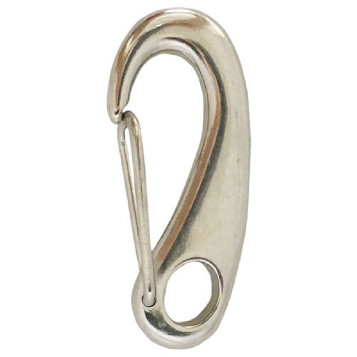 J Spring hook rf 50 mm w/closed eye Breaking load 400 kg