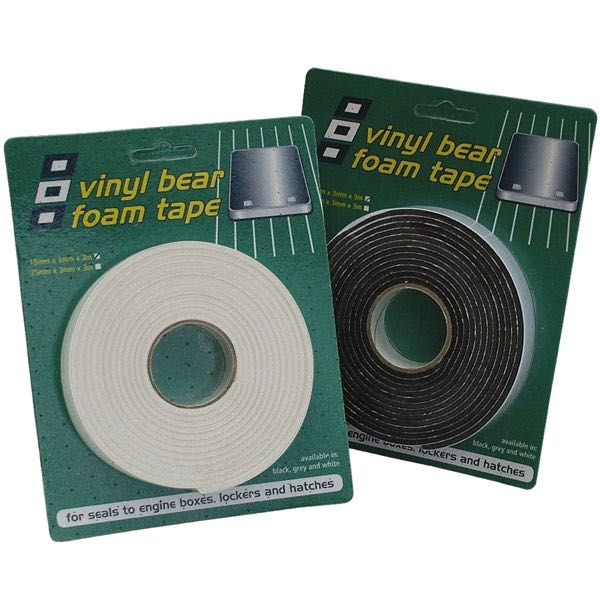 Psp vinyl foam tape sponge rubber with adhesive white 25x3mm 3m