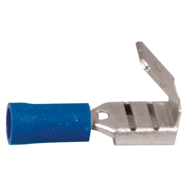 Flachsteckerverteiler blau 6,4x0,8mm 100Stk