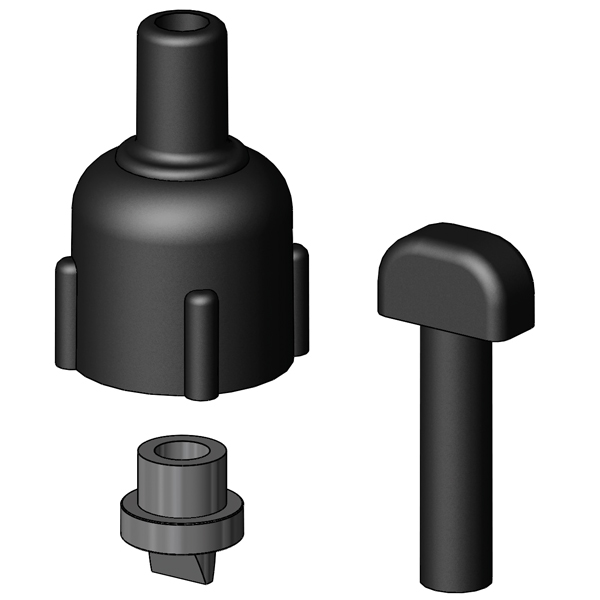 Trudesign Bolzen für Anti-Siphon inkl. Werkzeug schwarz