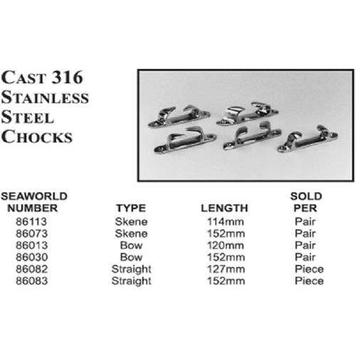 Klyds Krummhorn Edelstahl L: 114 mm Max Seil 16mm B19/33mm