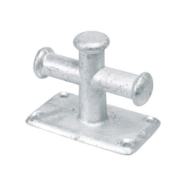 Bridge bollard galvanized single 105 x 60mm