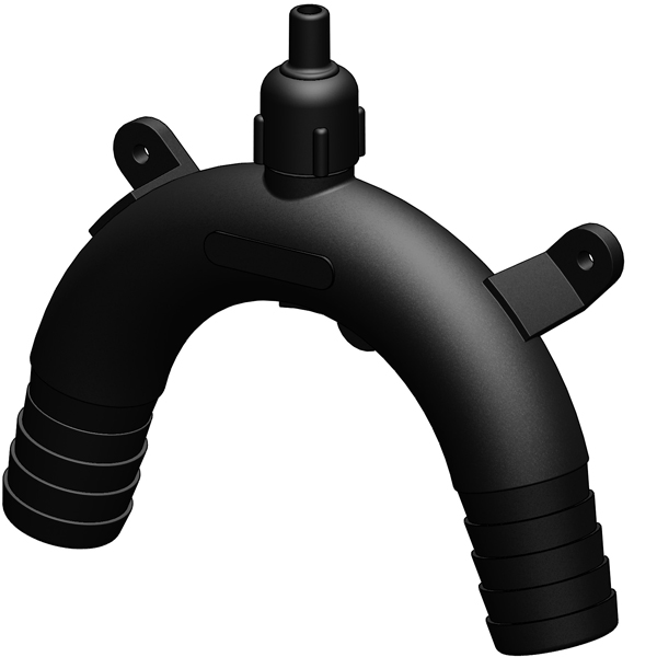 Trudesign Anti siphon 25mm black