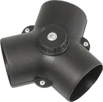 Y-Ventil mit Dämpfer 75 x 60/60mm